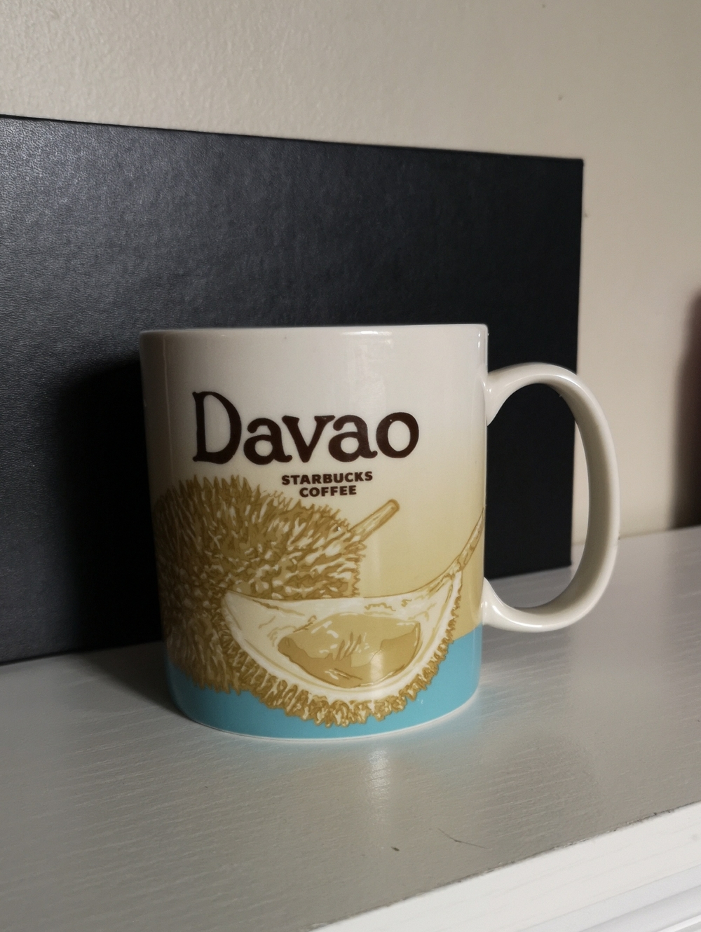 Large Starbucks Collectible Mug From Davao Harder To Find in New Condition Blue